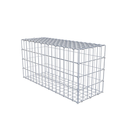 Gabione 80 cm x 40 cm x 30 cm (L x H x T), Maschenweite 5 cm x 10 cm, C-Ring