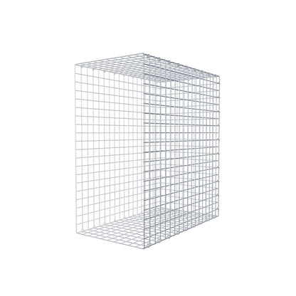 Gavión complementario de tipo 2 100 cm x 90 cm x 50 cm (largo x alto x fondo), malla 5 cm x 5 cm, anillo en C