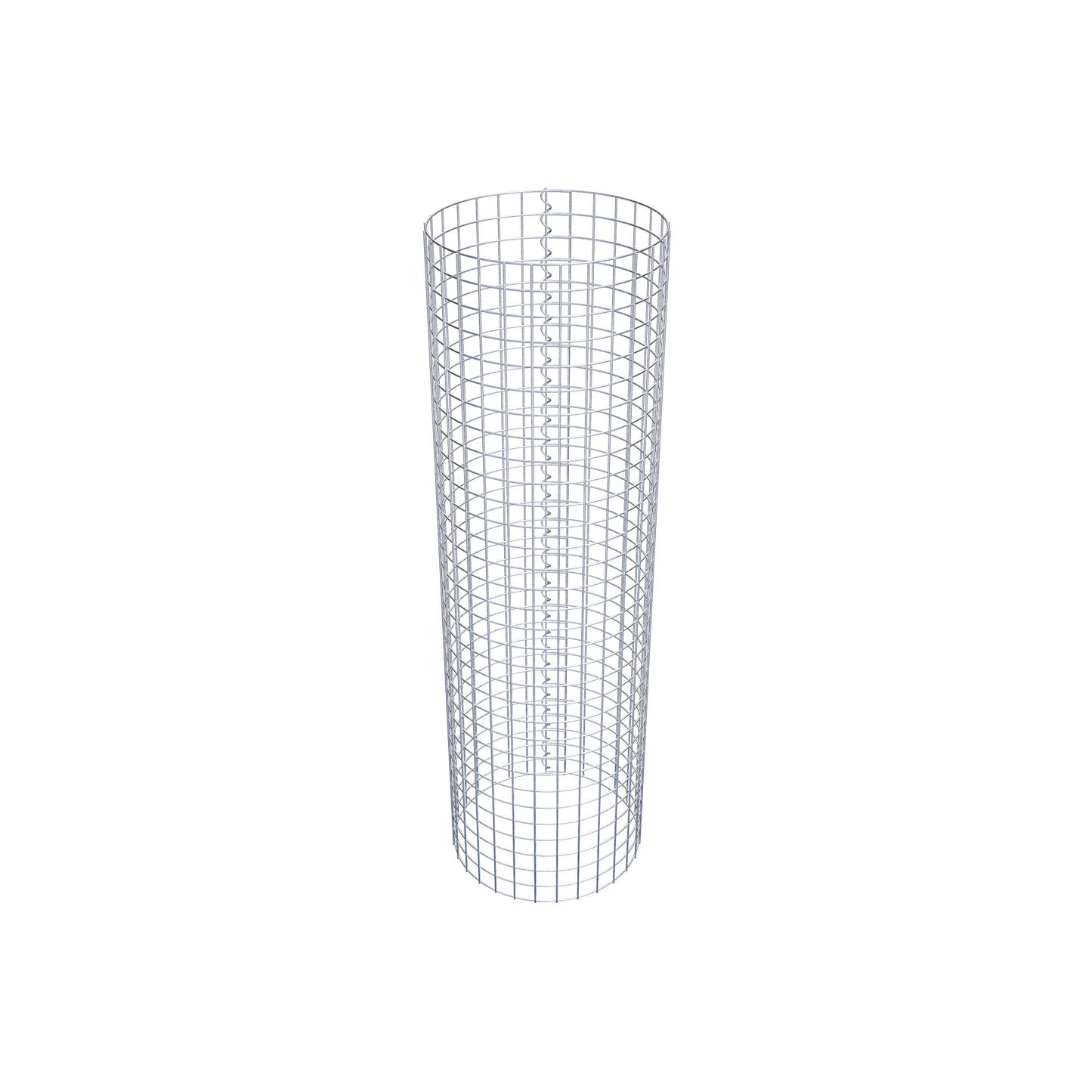 Columna de gaviones redonda 47 cm de diámetro, 160 cm de altura, malla 5 cm x 5 cm