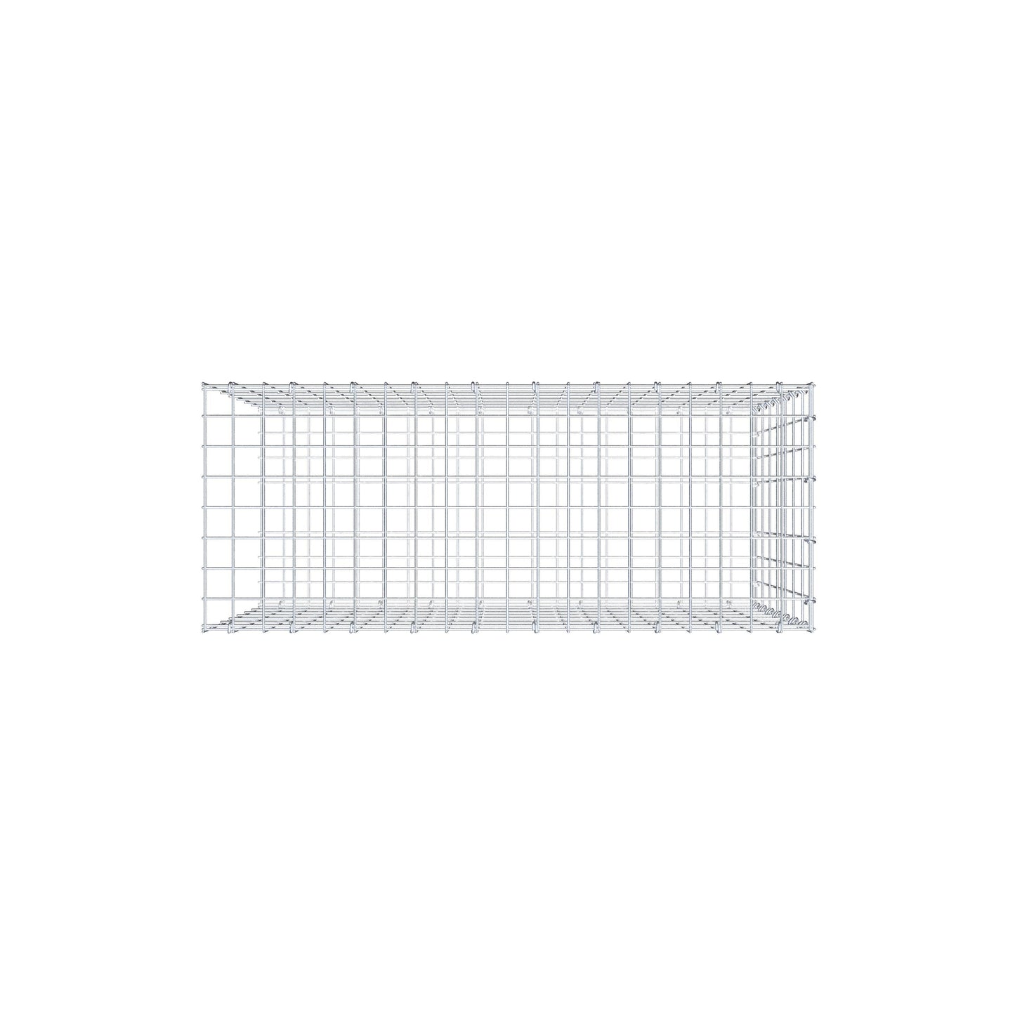 Pila adicional tipo 2 100 cm x 70 cm x 40 cm, malla 5 cm x 10 cm, anillo en C