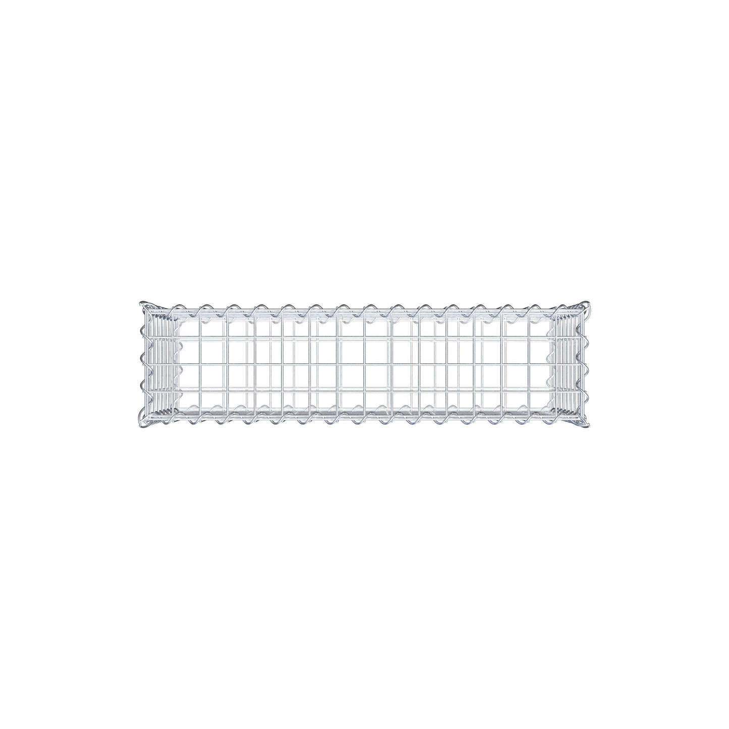 Gabbione 80 cm x 40 cm x 20 cm (L x H x P), maglia 5 cm x 5 cm, spirale