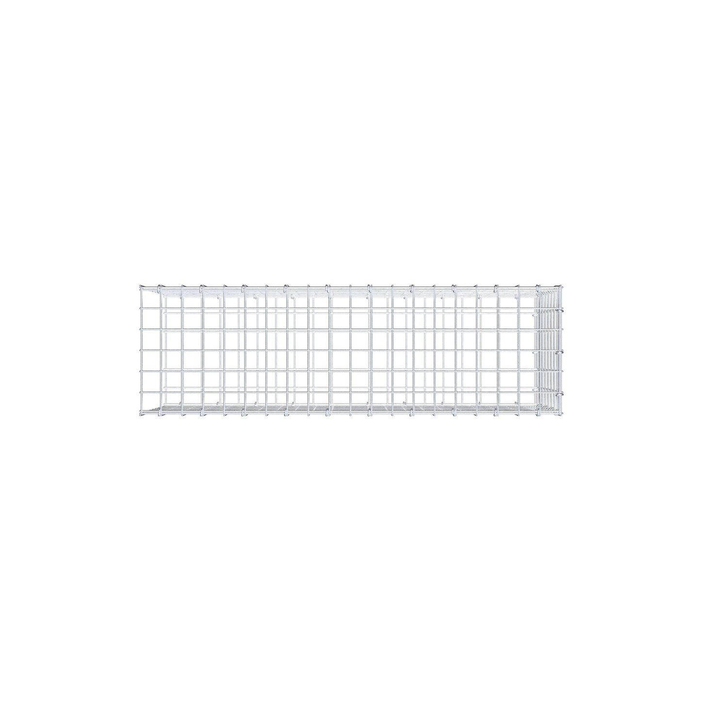 Gavión acoplable tipo 2 100 cm x 40 cm x 30 cm (L x A x P), malla 5 cm x 5 cm, anillo en C