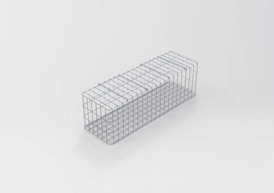 Gabbione zincato a caldo 102 cm x 32 cm x 32 cm, maglia 5 cm x 10 cm, completamente saldato