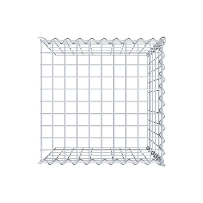 Gavión adulto tipo 4 50 cm x 50 cm x 50 cm (largo x alto x profundidad), tamaño de malla 5 cm x 10 cm, espiral