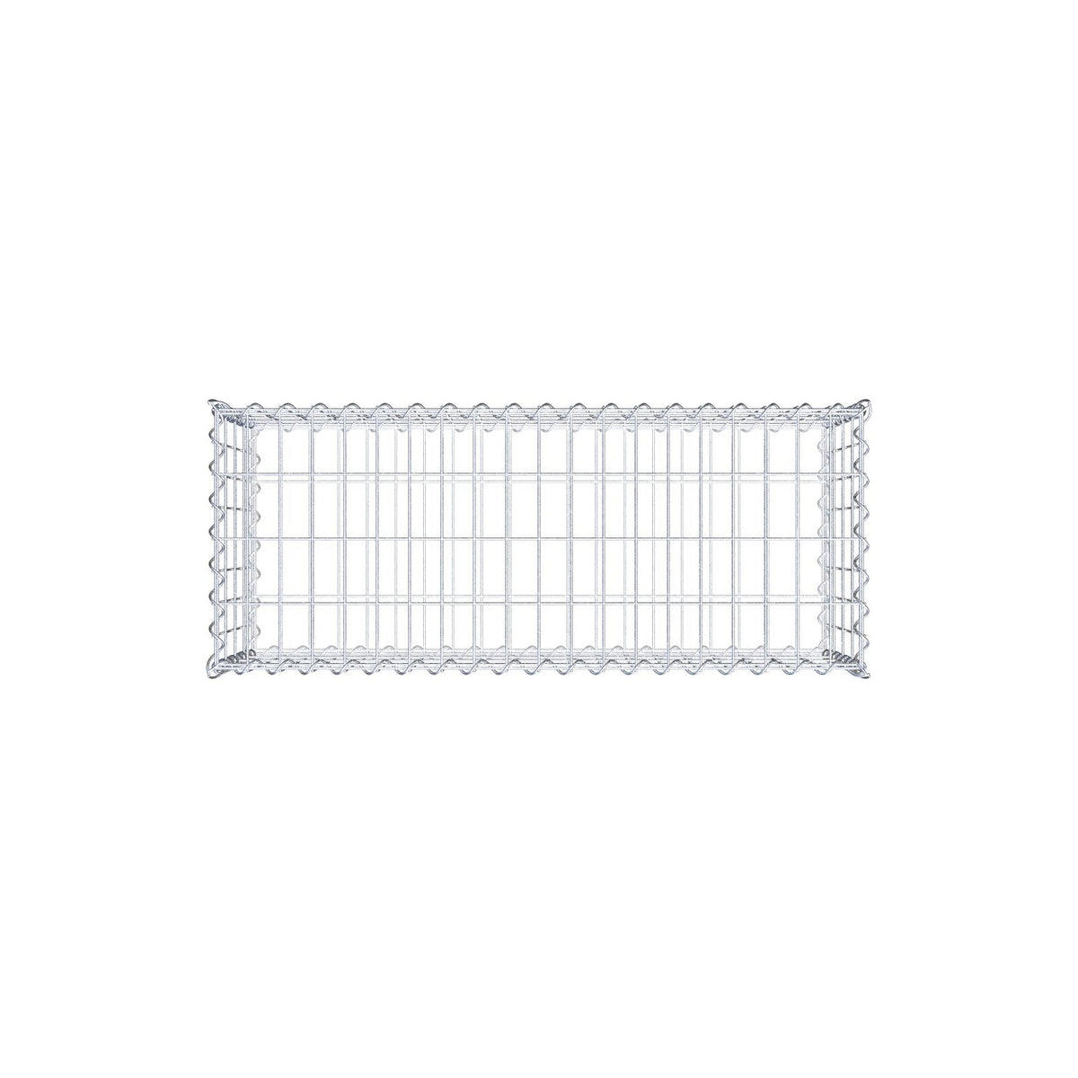 Gabbione 100 cm x 40 cm x 40 cm (L x H x P), maglia 5 cm x 10 cm, spirale