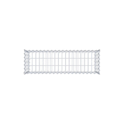 Set van 2 schanskorven 100 cm x 40 cm x 30 cm (L x H x D), maaswijdte 5 x 10 cm, spiraalvormig