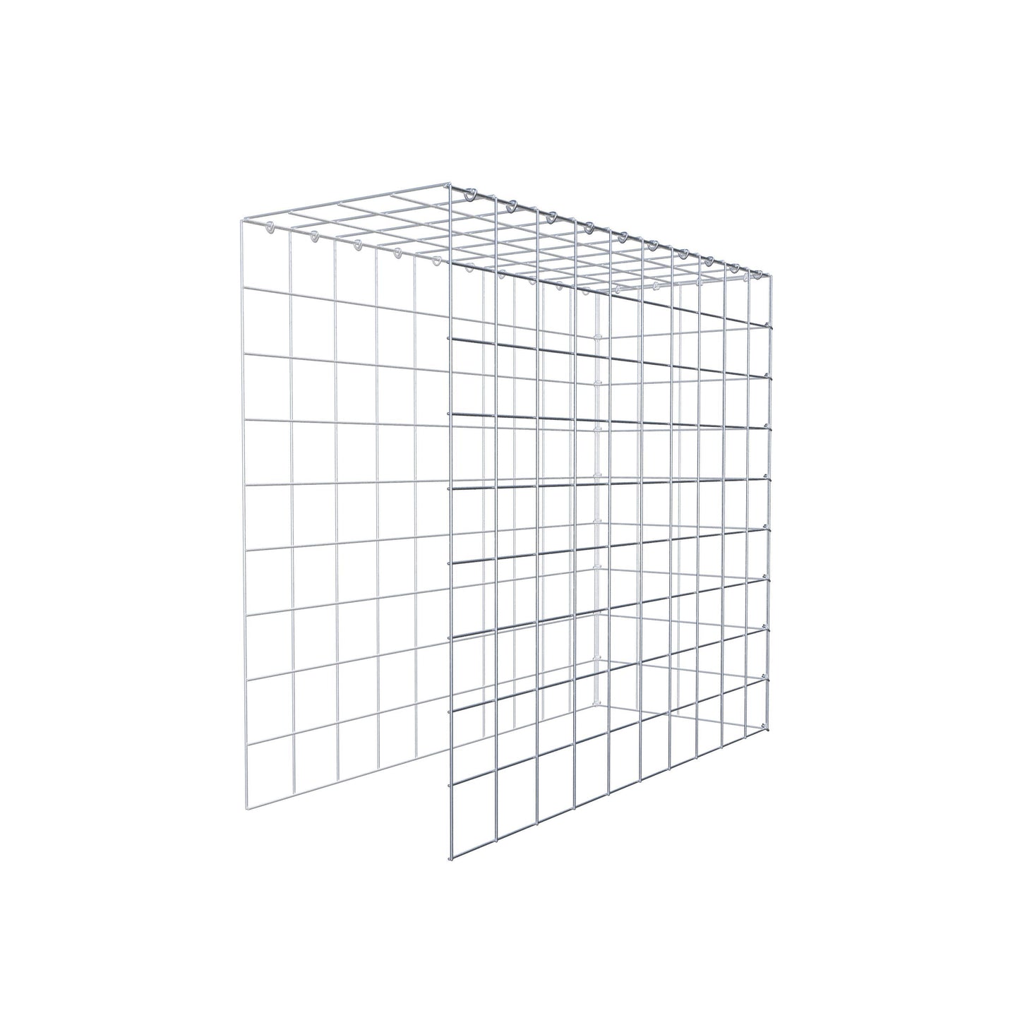 Gabião Tipo 4 100 cm x 90 cm x 40 cm (C x A x P), malhagem 10 cm x 10 cm, anel C