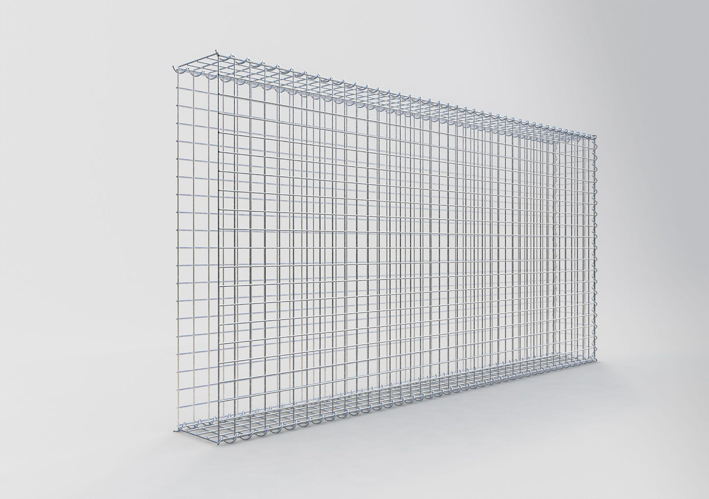 Anbaugabione Typ 2 200 cm x 100 cm x 20 cm (L x H x T), Maschenweite 5 cm x 5 cm, Spirale