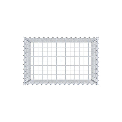 Anbaugabione Typ 3 80 cm x 50 cm x 50 cm (L x H x T), Maschenweite 5 cm x 5 cm, Spirale