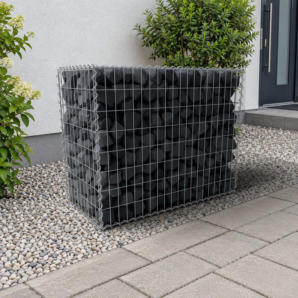 Gabion 100 cm x 80 cm x 50 cm (L x H x D), mesh size 5 cm x 10 cm, spiral
