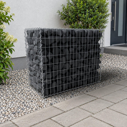 Gabion 100 cm x 80 cm x 50 cm (L x H x D), mesh size 5 cm x 10 cm, spiral