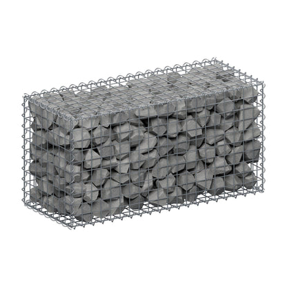 Gabion 100 cm x 50 cm x 40 cm (L x H x D), maskstorlek 5 cm x 5 cm, spiral