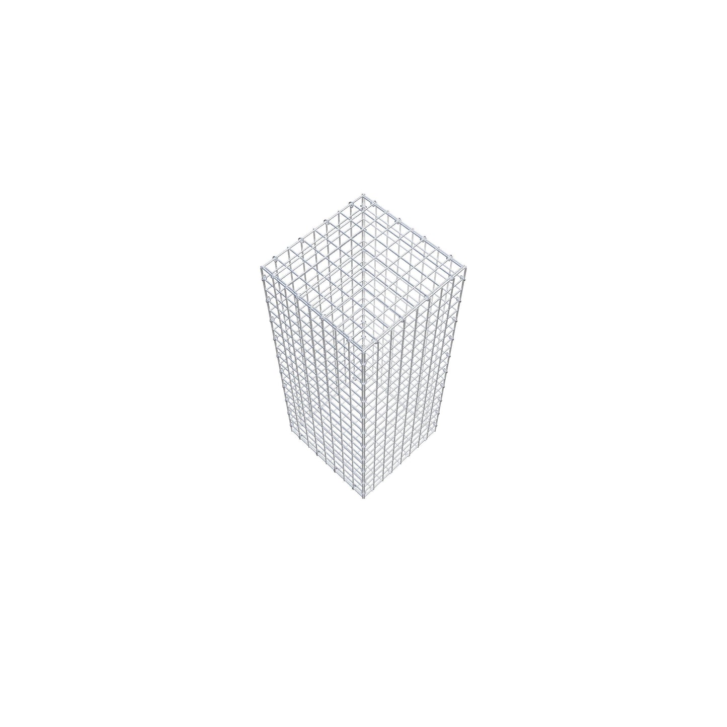 Gavión 100 cm x 40 cm x 40 cm (L x A x P), luz de malla 5 cm x 5 cm, anillo en C