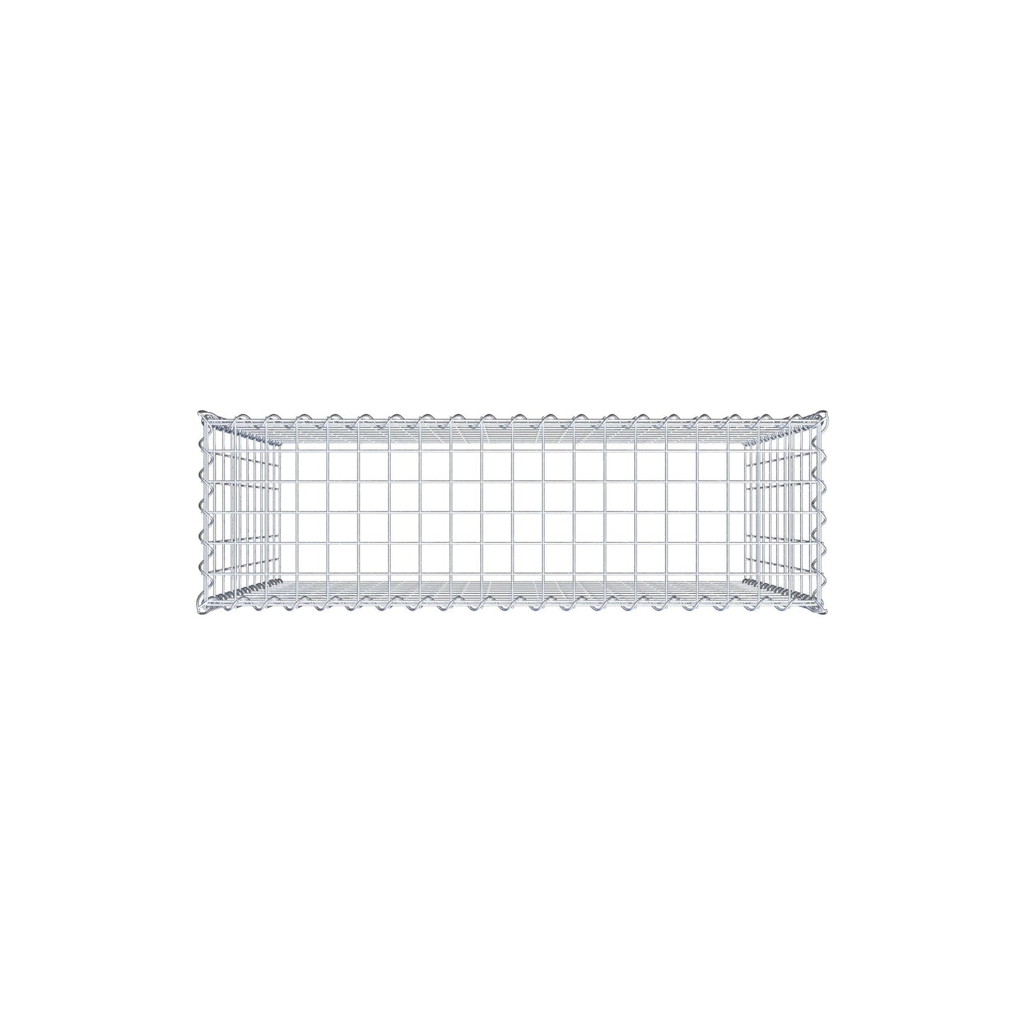 Gavión adulto tipo 3 100 cm x 100 cm x 30 cm (largo x alto x profundidad), tamaño de malla 5 cm x 10 cm, espiral