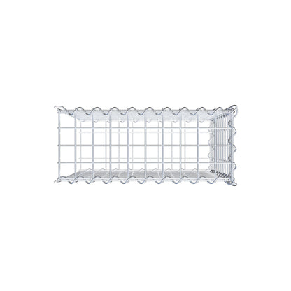 Opvokset gabion type 2 50 cm x 50 cm x 20 cm (L x H x D), maskestørrelse 5 cm x 5 cm, spiral