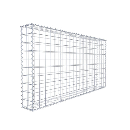 Gavión 200 cm x 100 cm x 20 cm (largo x alto x fondo), malla 10 cm x 10 cm, en espiral