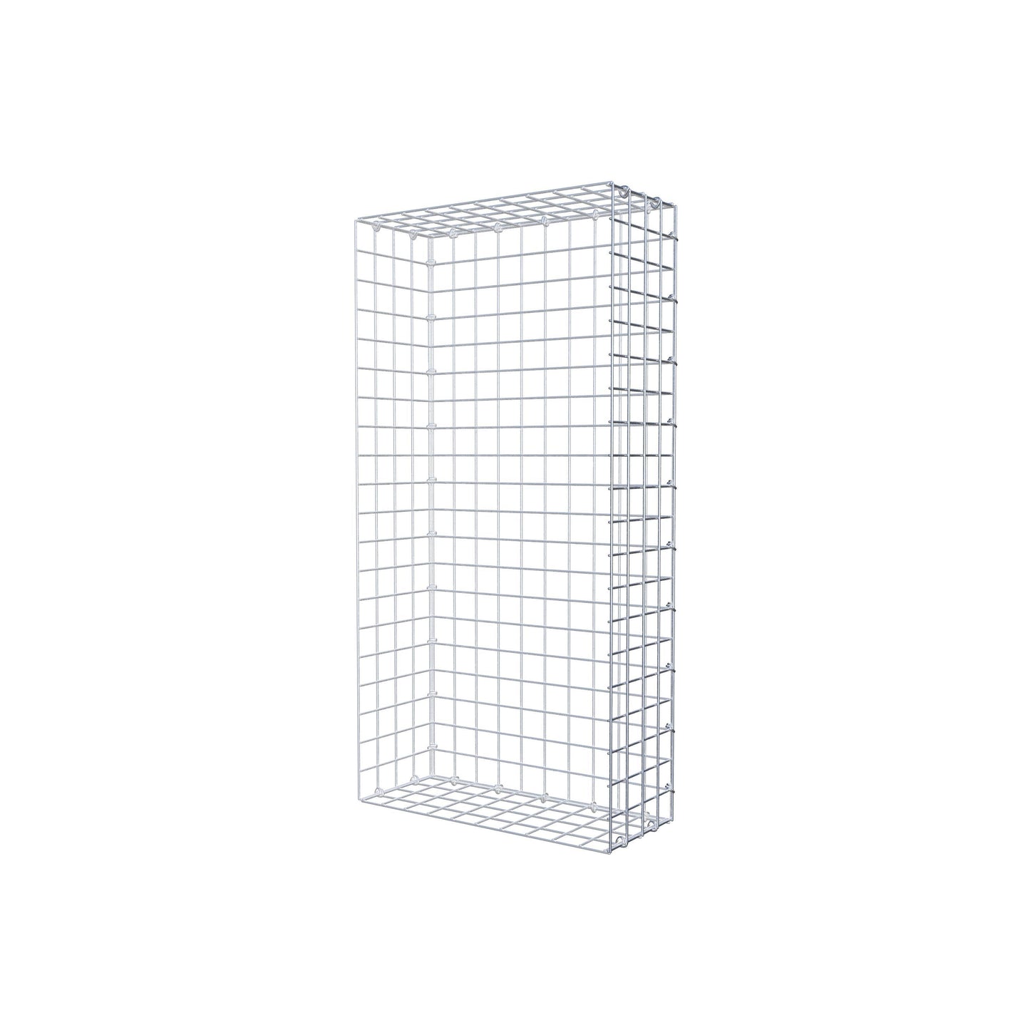 Gavión acoplable tipo 2 100 cm x 20 cm x 50 cm (L x A x P), malla 5 cm x 5 cm, anillo en C