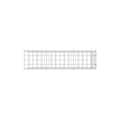 Anbaugabione Typ 2 80 cm x 40 cm x 20 cm, Maschenweite 5 cm x 10 cm, C-Ring