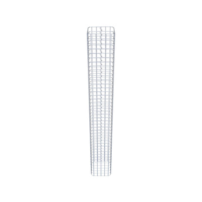 Columna de gaviones angular 27 cm x 27 cm, 200 cm de altura, MW 5 cm x 5 cm