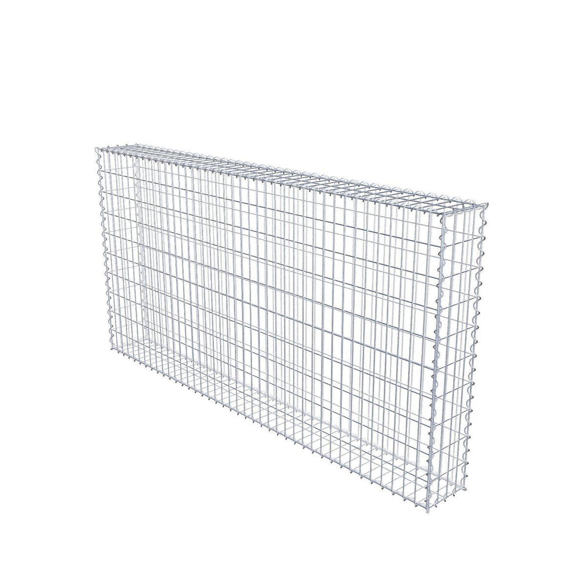Gavión 200 cm x 100 cm x 20 cm (L x A x P), malla 5 cm x 10 cm, espiral