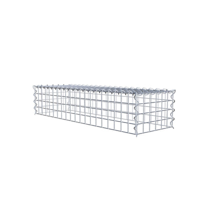 Gavión complementario tipo 3 100 cm x 20 cm x 30 cm (L x A x P), malla 5 cm x 5 cm, espiral