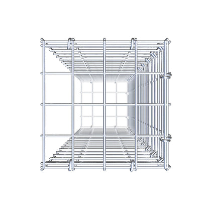Fästbar gabion typ 2 100 cm x 20 cm x 20 cm (L x H x D), maskstorlek 5 cm x 5 cm, C-ring