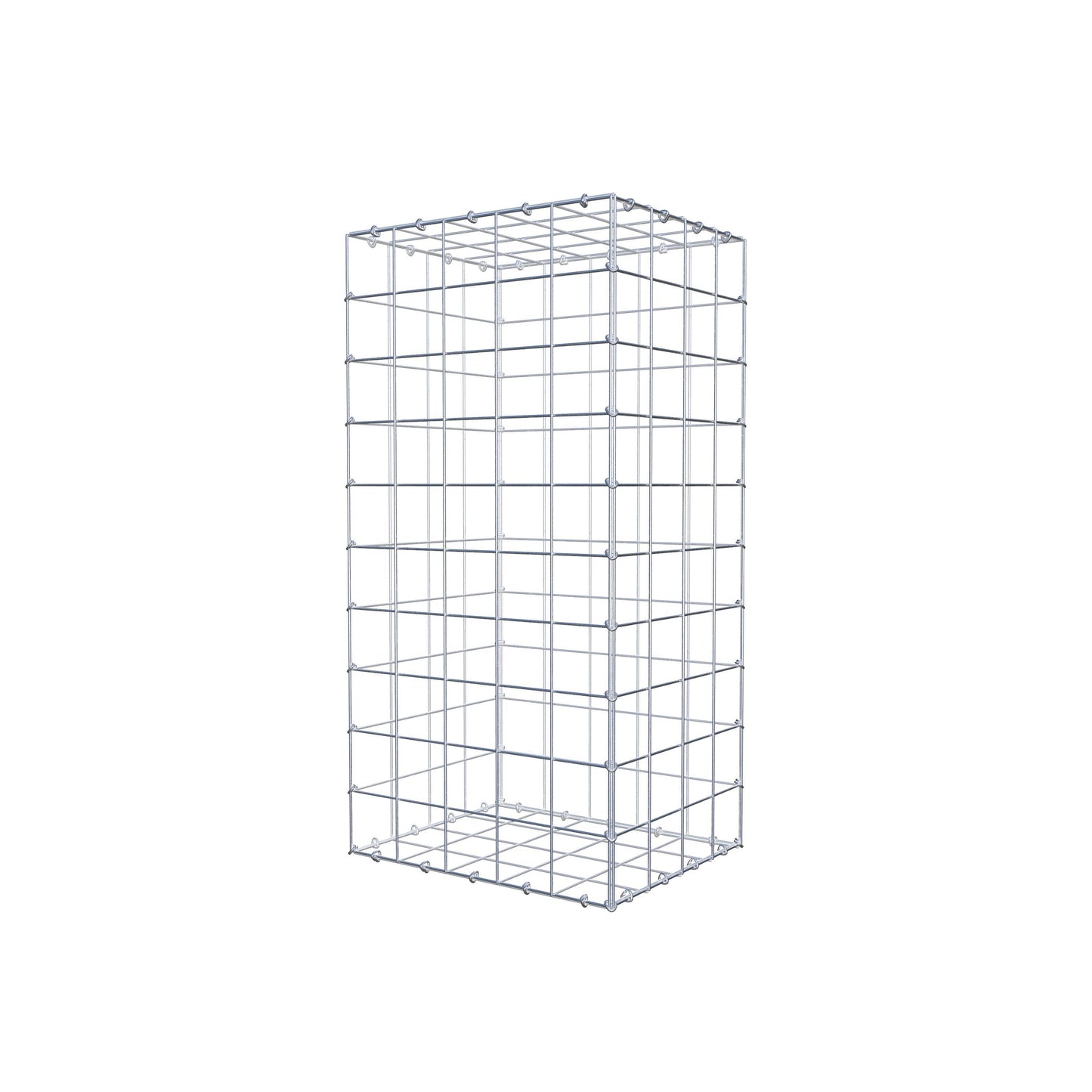 Gabião 100 cm x 40 cm x 50 cm (C x A x P), malhagem 10 cm x 10 cm, anel C