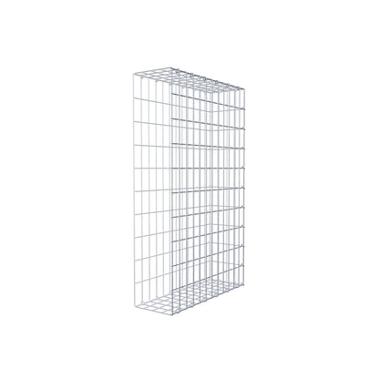 Monteret gabion type 2 100 cm x 60 cm x 20 cm, maskestørrelse 5 cm x 10 cm, C-ring