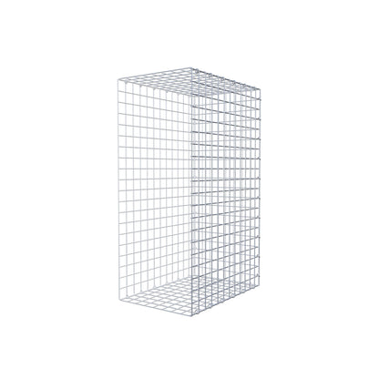 Typ 2 påbyggnadsgabion 100 cm x 60 cm x 40 cm (L x H x D), maskstorlek 5 cm x 5 cm, C-ring