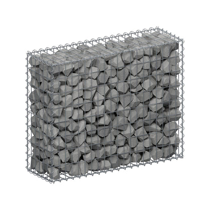 Gabion 100 cm x 80 cm x 30 cm (L x H x D), mesh size 5 cm x 10 cm, spiral