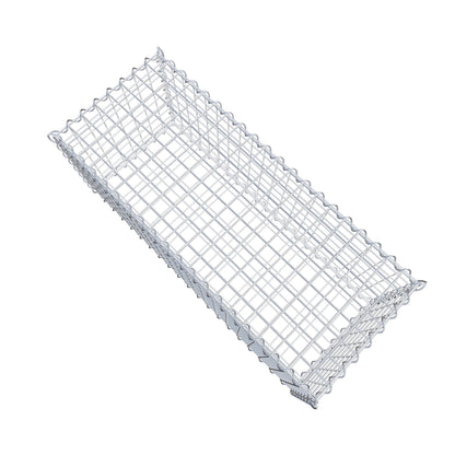 Sæt med 2 gabioner 100 cm x 40 cm x 40 cm (L x H x D), maskestørrelse 5 x 5 cm, spiralformet