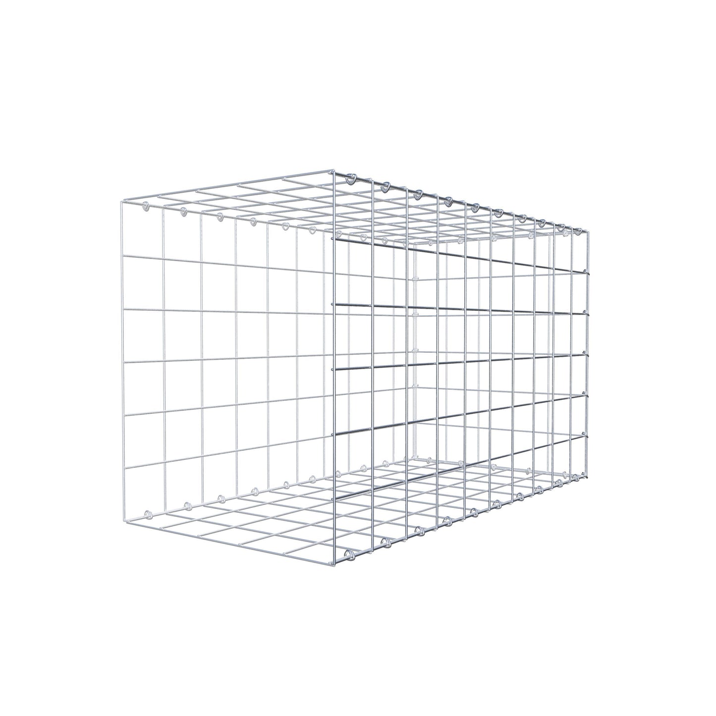 Anbaugabione Typ 2 100 cm x 60 cm x 50 cm (L x H x T), Maschenweite 10 cm x 10 cm, C-Ring