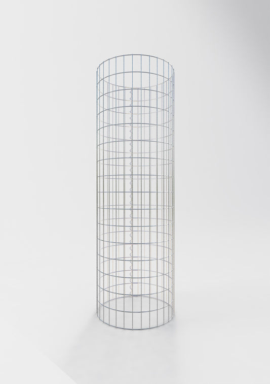 Gabionpelare rund 52 cm diameter, 160 cm höjd, maskstorlek 5 cm x 10 cm