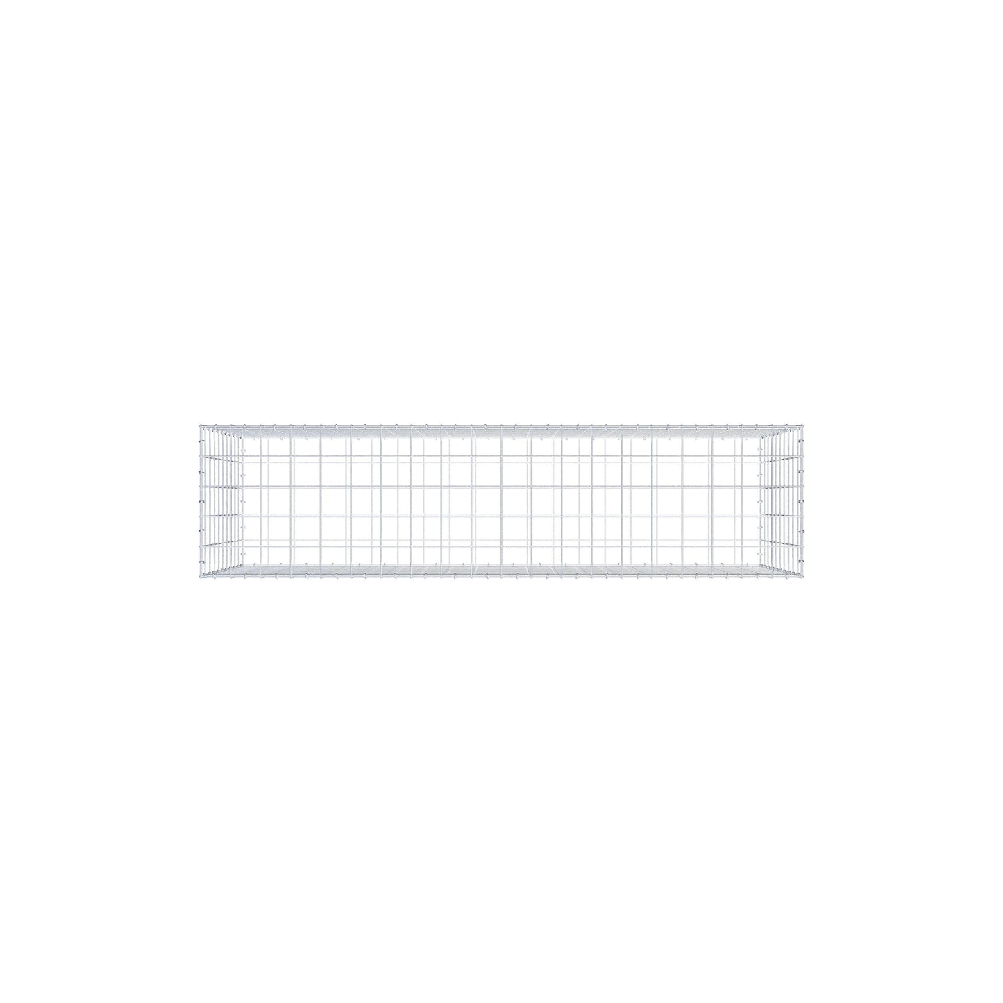 Gabion 200 cm x 100 cm x 50 cm (L x H x D), maskestørrelse 10 cm x 10 cm, C-ring