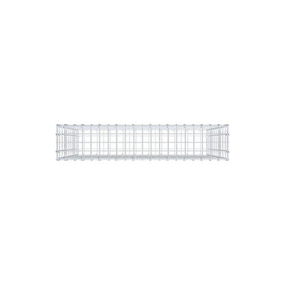 Gavión 100 cm x 100 cm x 20 cm (L x A x P), luz de malla 5 cm x 10 cm, anillo en C