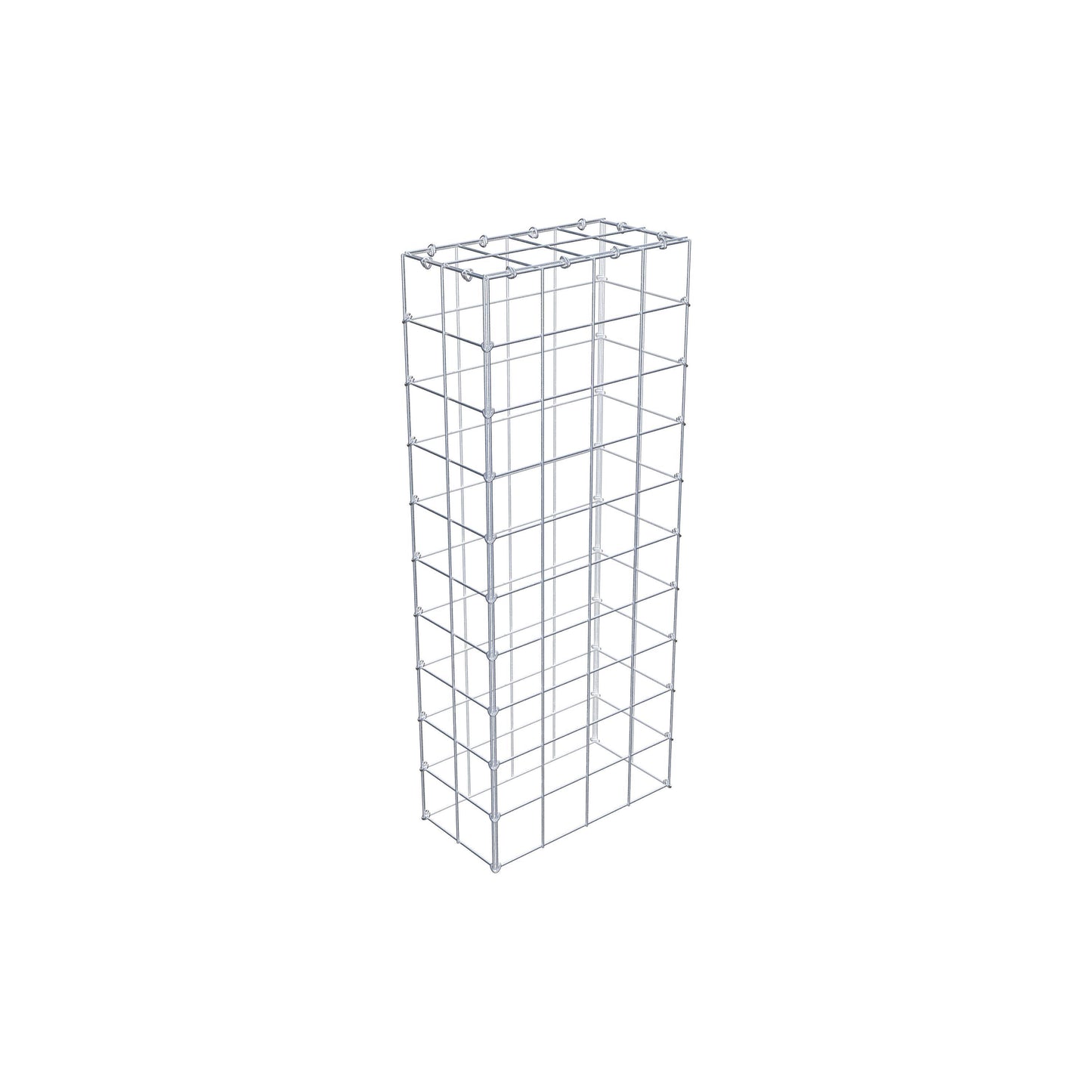 Gavión complementario de tipo 3 100 cm x 20 cm x 40 cm (L x A x P), malla 10 cm x 10 cm, anillo en C