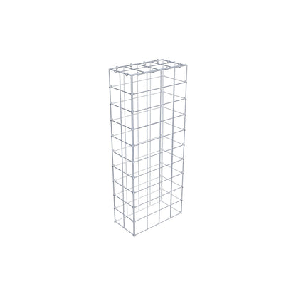 Gavión complementario de tipo 3 100 cm x 20 cm x 40 cm (L x A x P), malla 10 cm x 10 cm, anillo en C