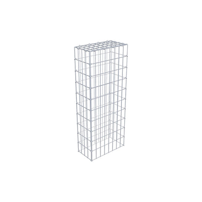 Gavión complementario de tipo 3 100 cm x 20 cm x 40 cm (largo x alto x fondo), malla 5 cm x 10 cm, anillo en C
