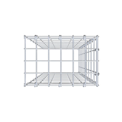 Type 4 oplegkorf 100 cm x 30 cm x 20 cm (L x H x D), maaswijdte 5 cm x 10 cm, C-ring
