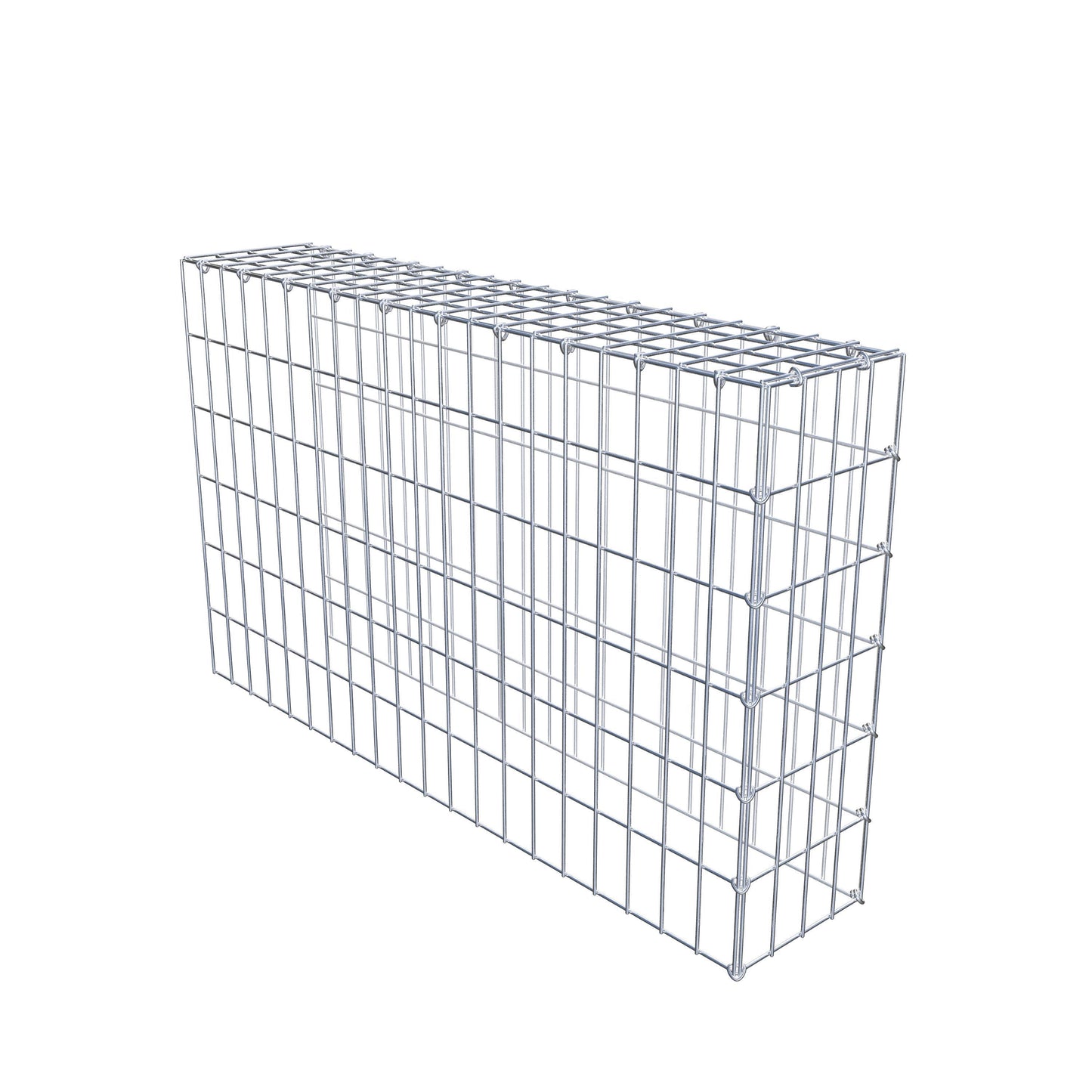 Gavión complementario de tipo 4 100 cm x 60 cm x 20 cm (L x A x P), malla 5 cm x 10 cm, anillo en C