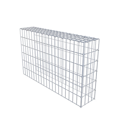 Gavión complementario de tipo 4 100 cm x 60 cm x 20 cm (L x A x P), malla 5 cm x 10 cm, anillo en C