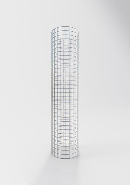 Columna de gaviones redonda 37 cm de diámetro, 160 cm de altura, malla 5 cm x 5 cm