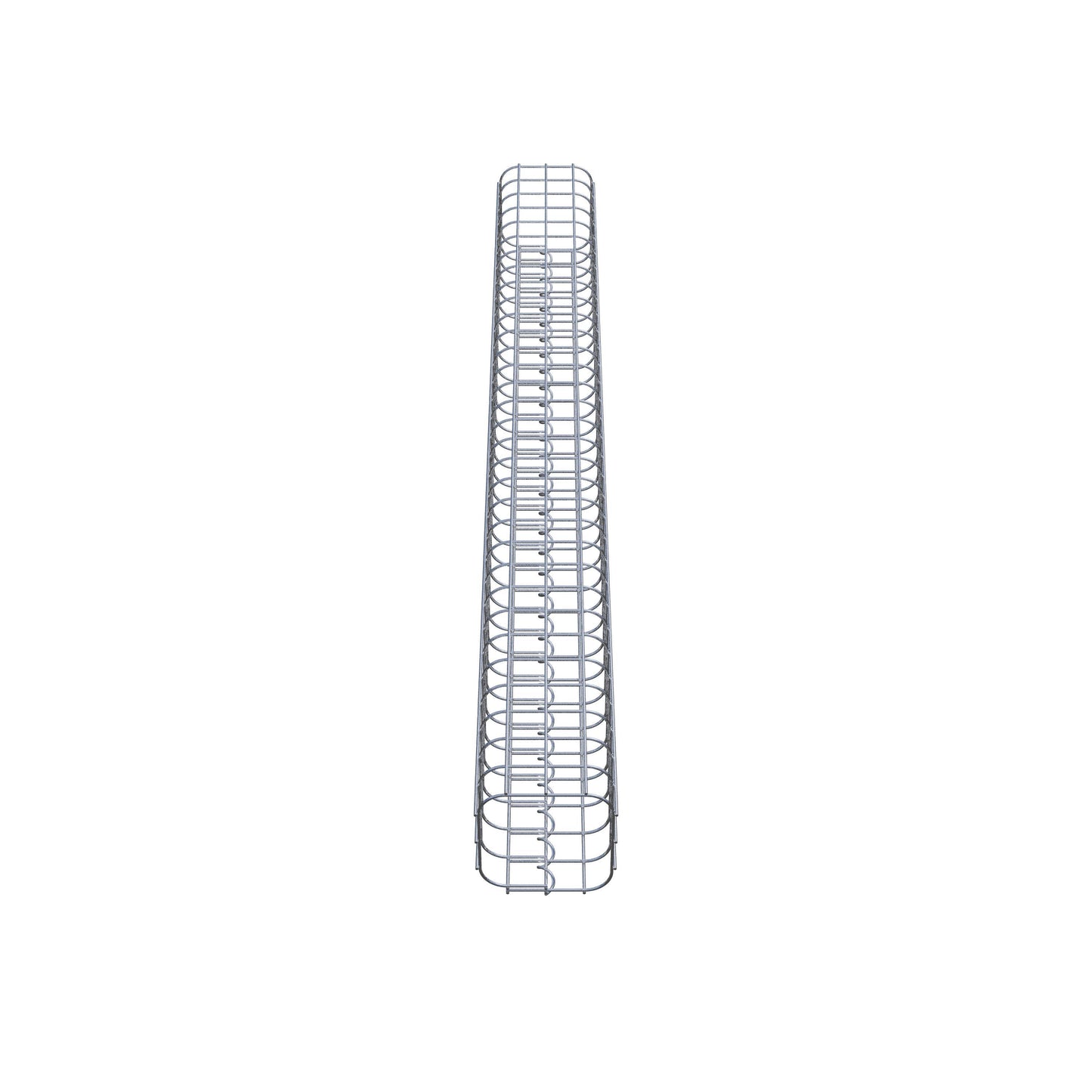 Colonna di gabbioni quadrata 17 cm x 17 cm, altezza 160 cm, MW 5 cm x 5 cm