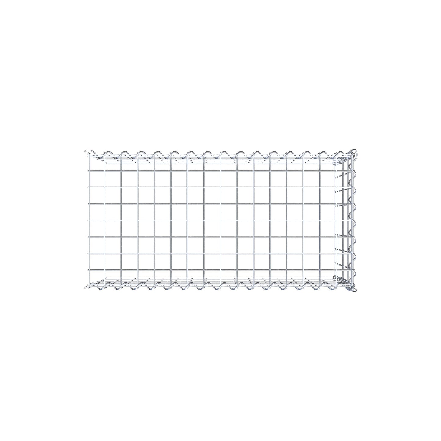 Gavión adicional tipo 4 80 cm x 40 cm x 40 cm (L x A x P), malla 5 cm x 10 cm, en espiral