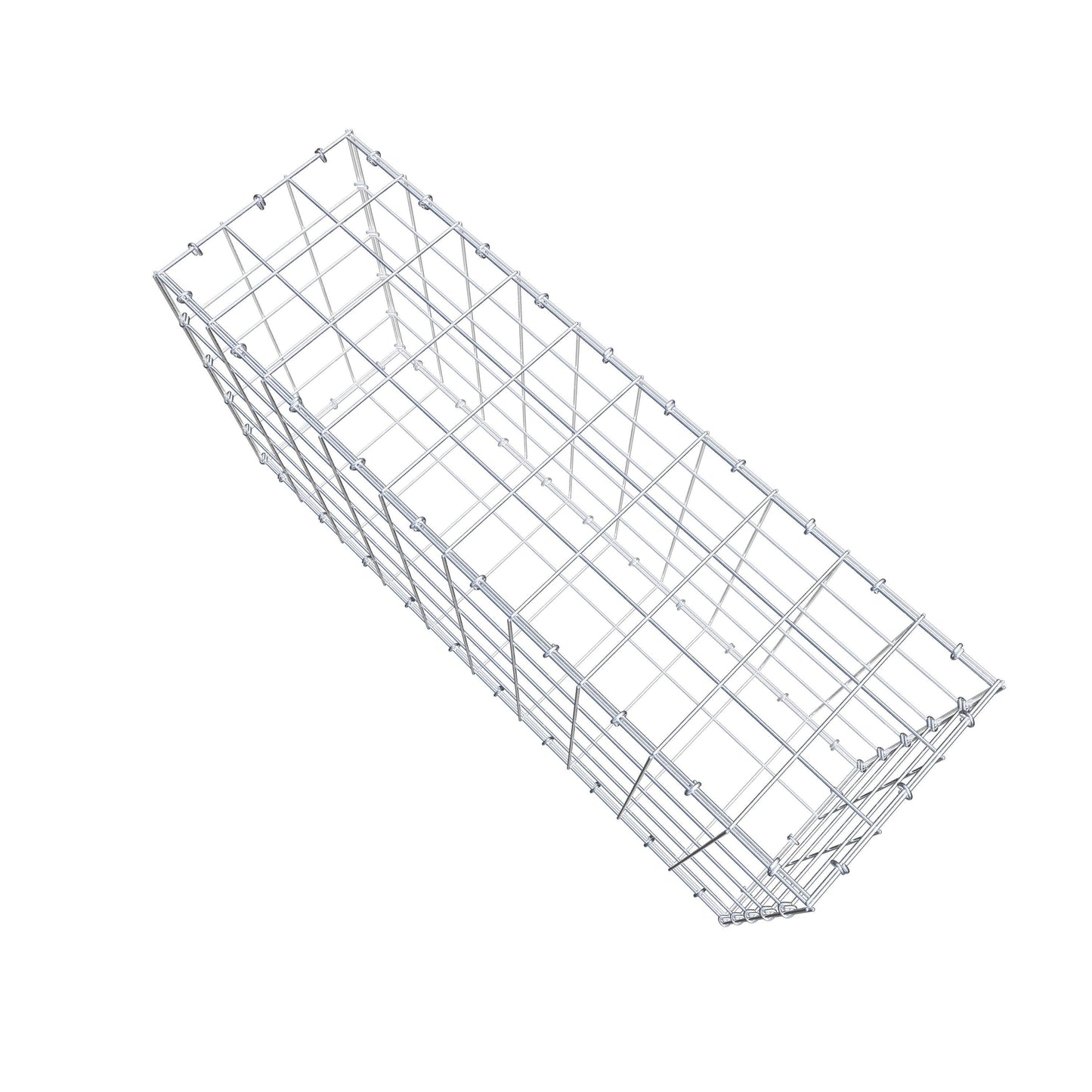 Gabião 100 cm x 50 cm x 30 cm (C x A x P), malhagem 10 cm x 10 cm, anel C