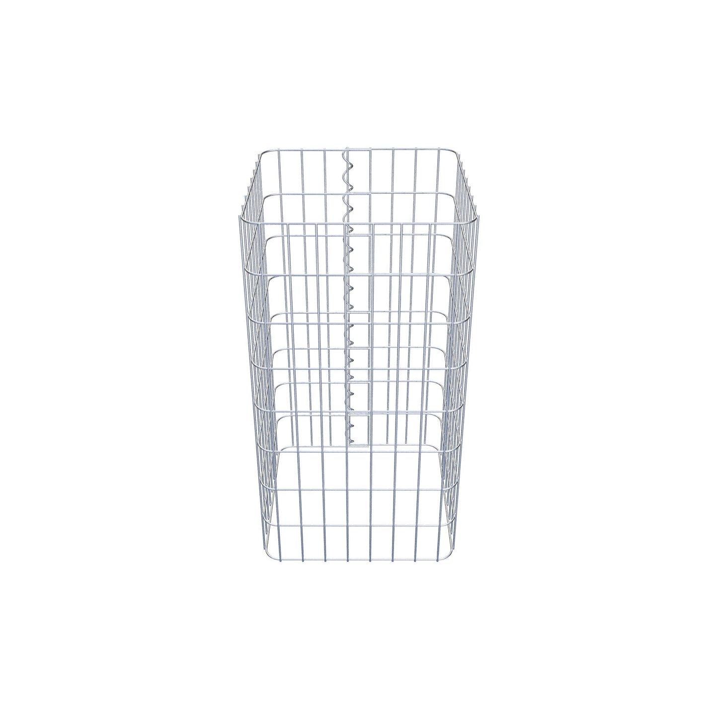 Columna de gaviones, angular 42 cm x 42 cm, 80 cm de altura, MW 5 cm x 10 cm