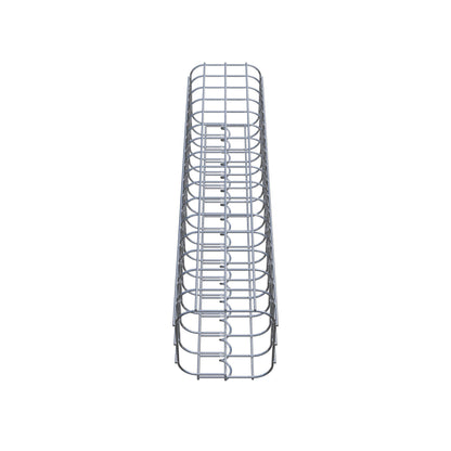 Colonne de gabion carrée 17 cm x 17 cm, hauteur 80 cm, MW 5 cm x 5 cm