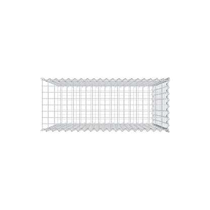 Anbaugabione Typ 2 100 cm x 100 cm x 40 cm (L x H x T), Maschenweite 5 cm x 10 cm, Spirale