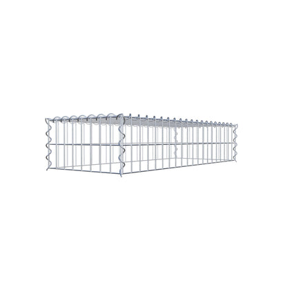 Gavión complementario tipo 3 100 cm x 20 cm x 40 cm (L x A x P), malla 5 cm x 10 cm, espiral