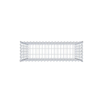 Set di 2 gabbioni 100 cm x 100 cm x 30 cm (L x A x P), maglia 5 x 10 cm, spirale